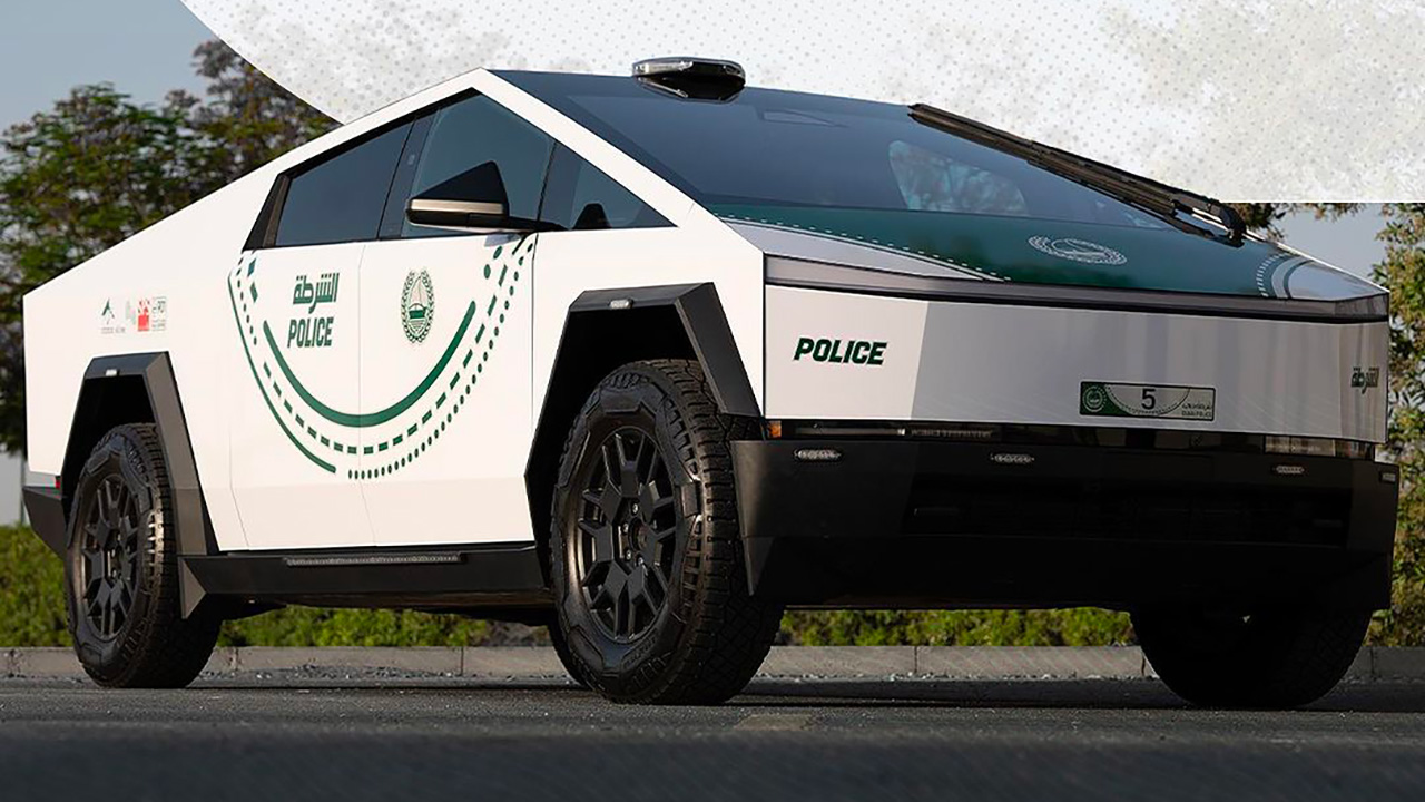 Il Tesla Cybertruck arriva a Dubai come auto della polizia