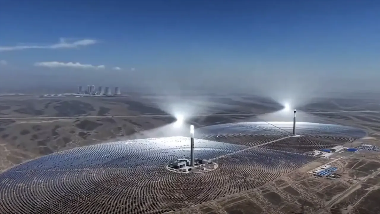 In Cina &egrave; entrata in funzione la prima centrale elettrica a specchi con doppia torre