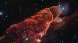 La nuova immagine del telescopio spaziale James Webb mostra una galassia a spirale e Herbig-Haro 49/50