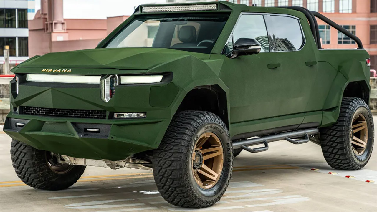 Rivian R1T diventa Apocalypse Nirvana: rivestimento in Kevlar e 850 cavalli