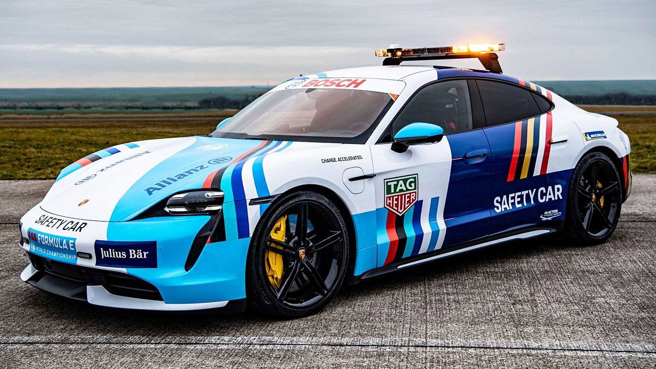 La Porsche Taycan Turbo S è la nuova safety car di Formula E