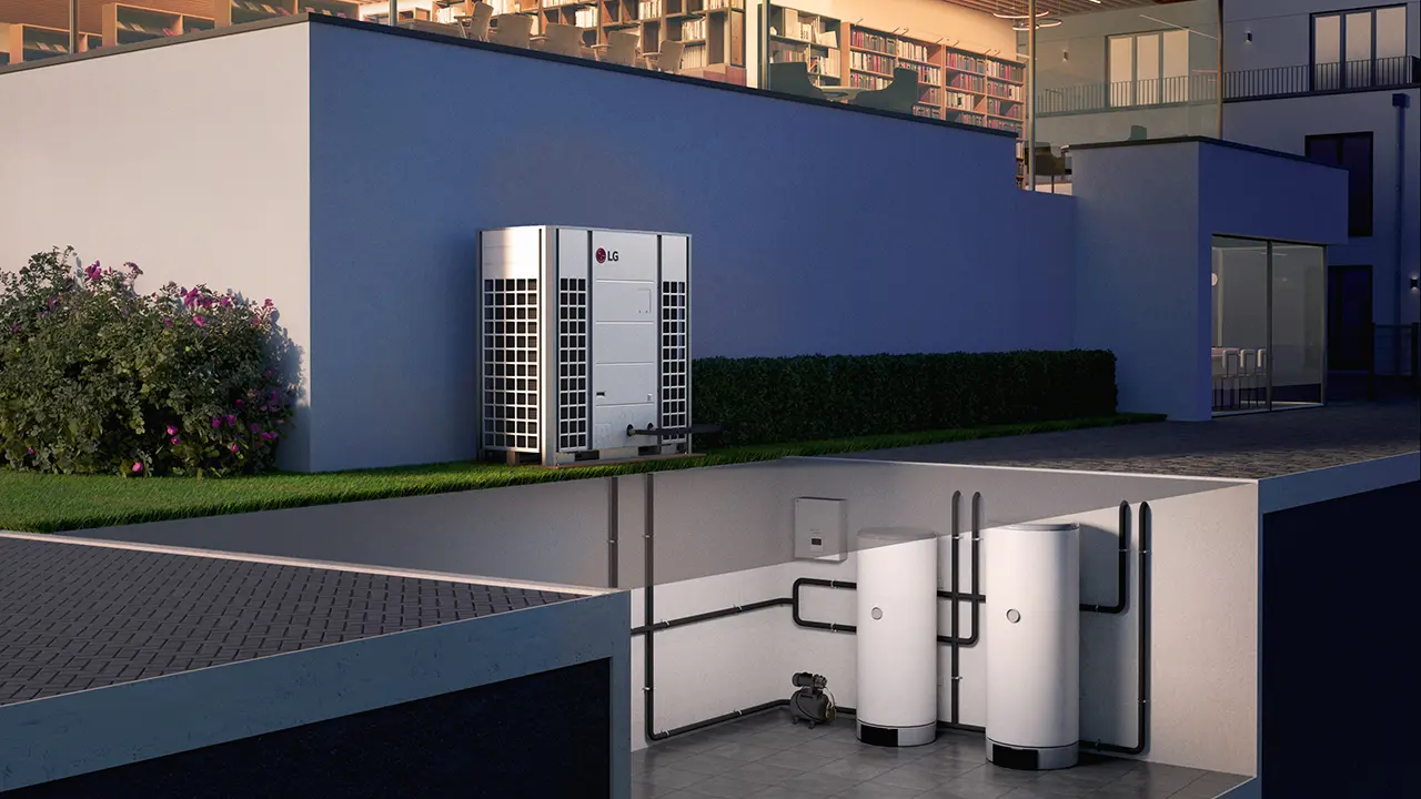 LG presenta la pompa di calore Therma V Monoblocco G, 51 kW di potenza per pi&ugrave; famiglie