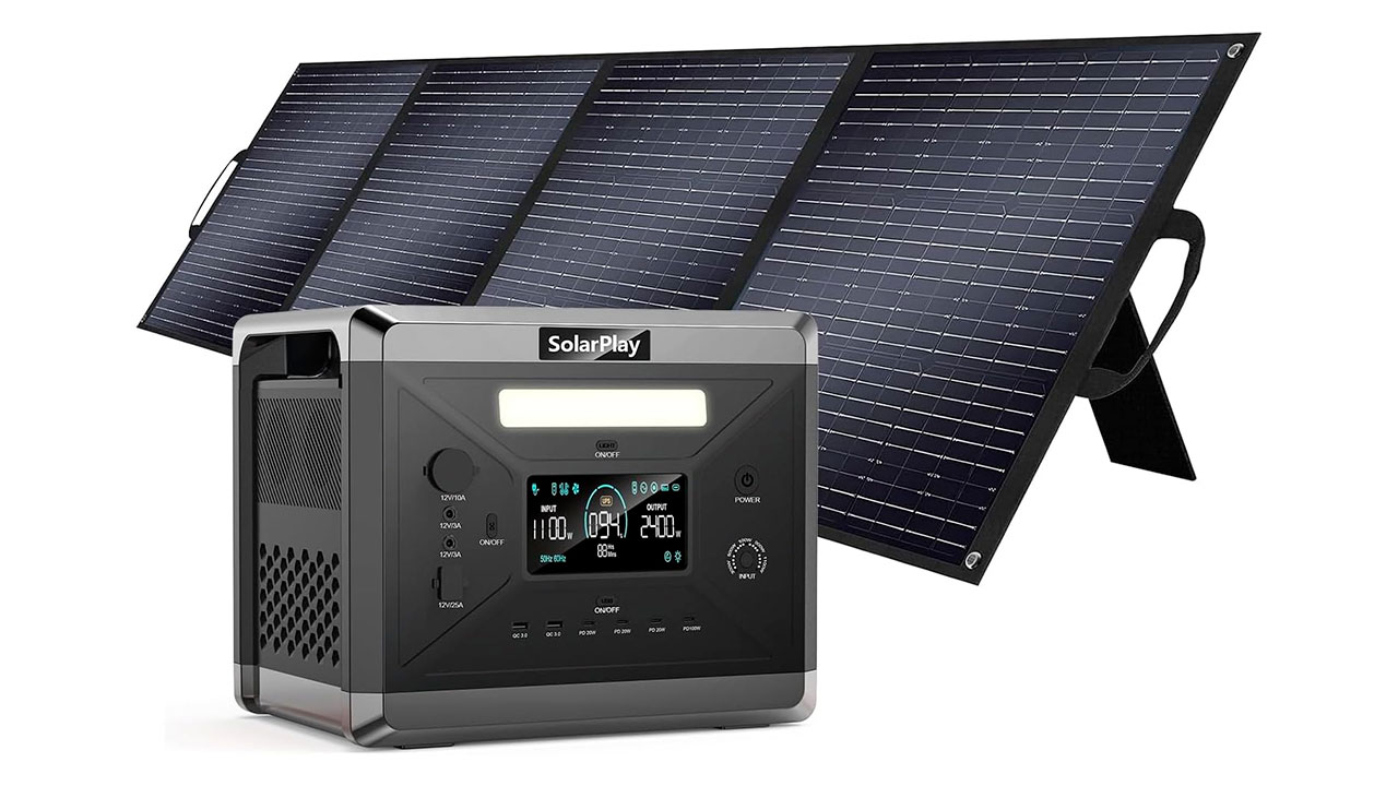 Power station portatile da 2160Wh e picco 2400W a prezzo pazzesco, 759€, in dotazione pannello da 200W (valore 200€)