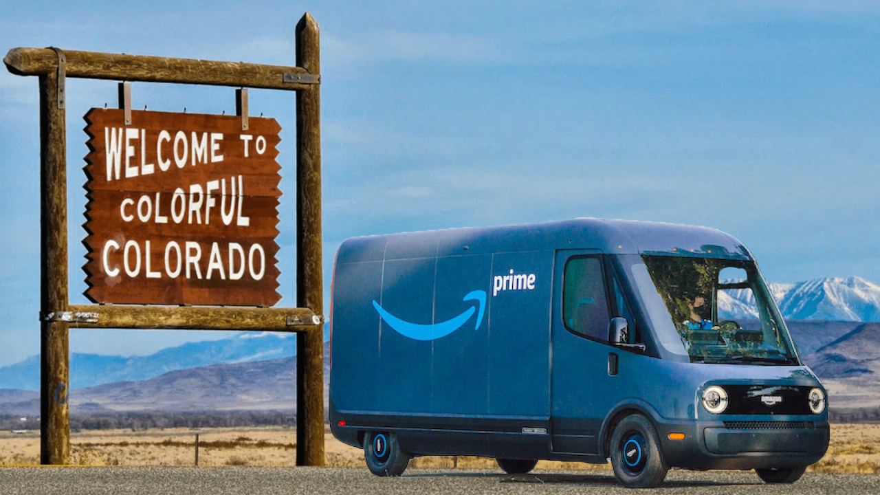 Amazon, i furgoni elettrici Rivian sbarcano anche sulle strade del Colorado