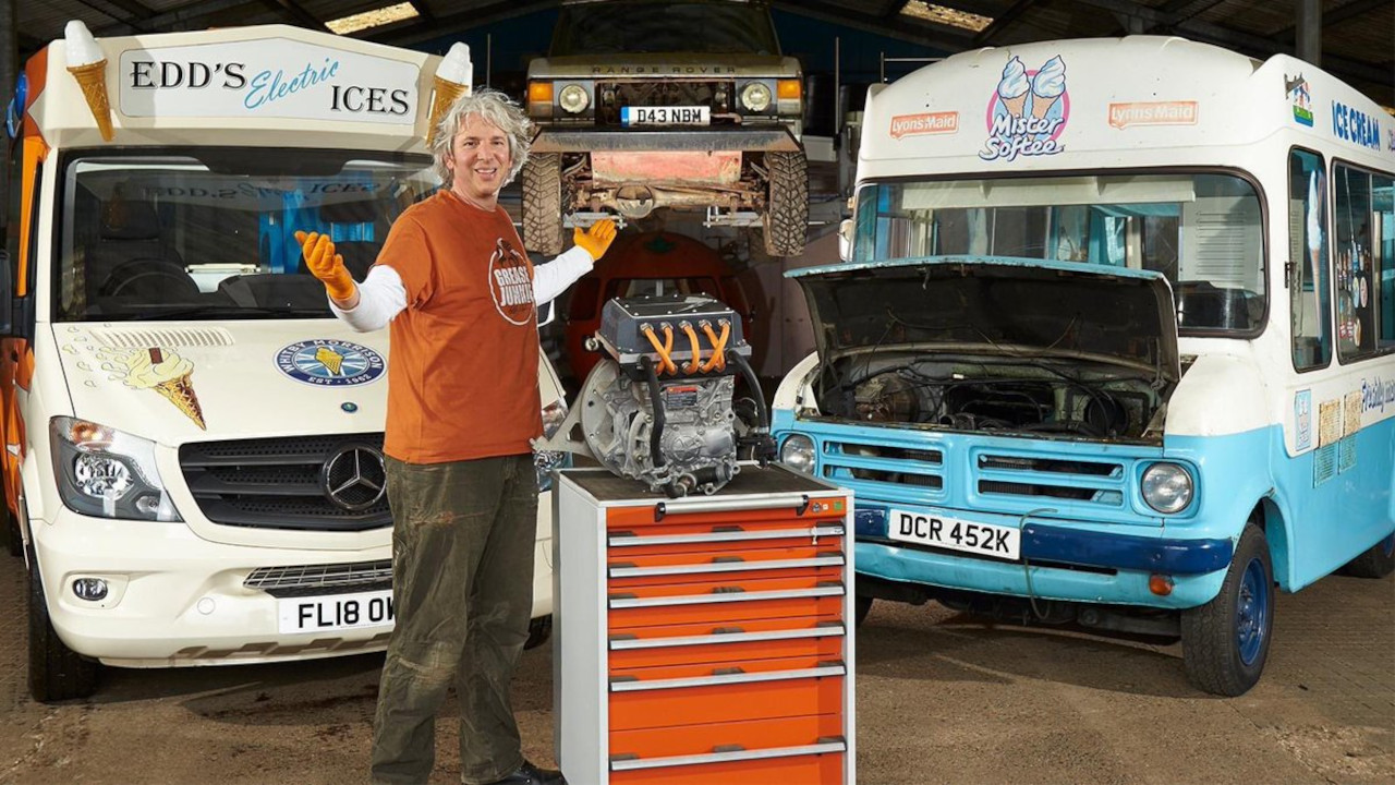 Edd China mostra com'è fatto il suo ''Furgone dei gelati elettrico più veloce al mondo''