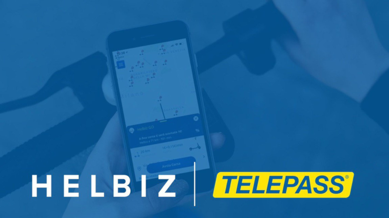 Helbiz e Telepass insieme per lo sharing di monopattini elettrici con l'app Telepass Pay