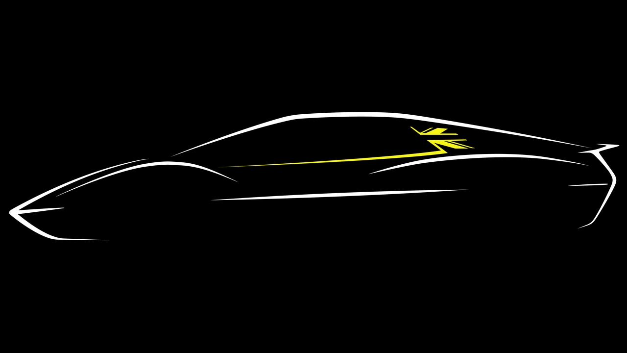 Lotus mostra il teaser dell'auto sportiva elettrica Type 135 e annuncia una collaborazione