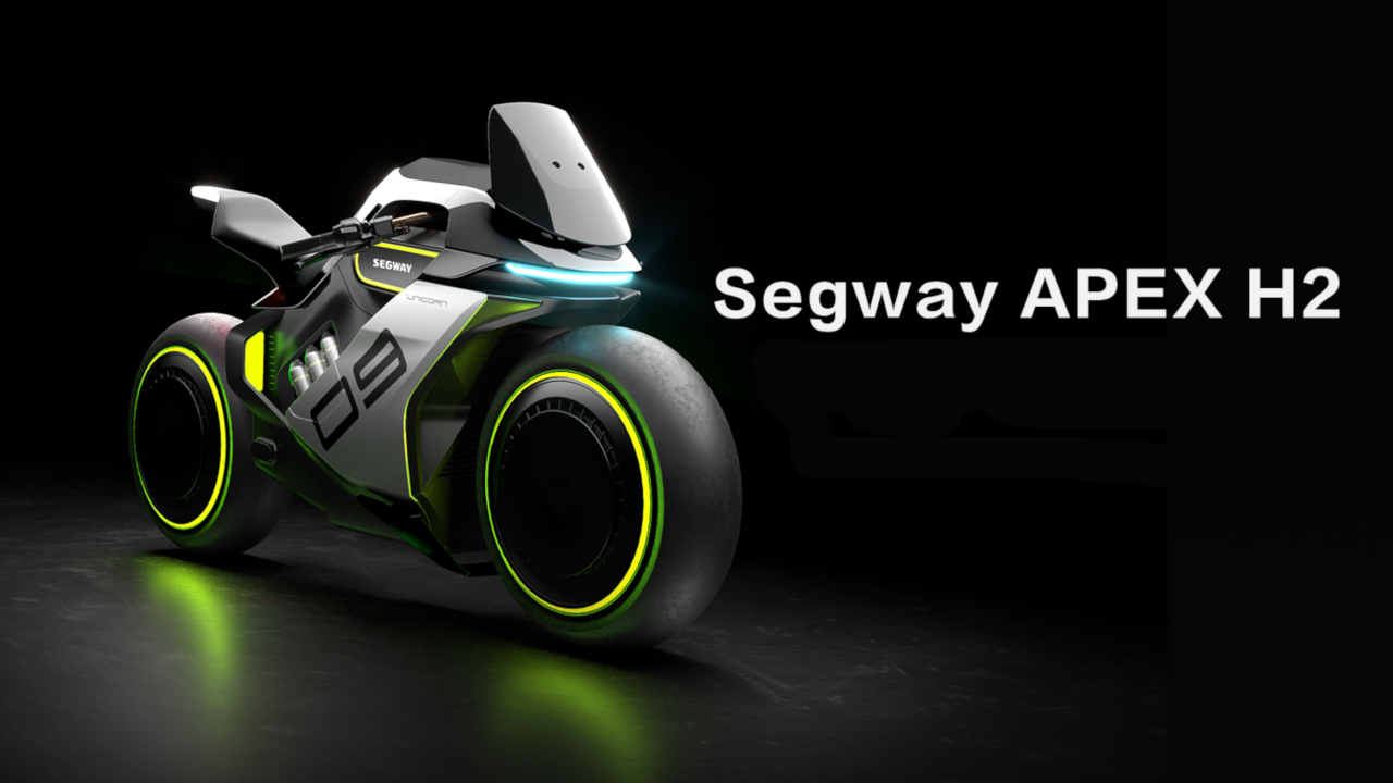 Segway Apex H2, moto futuristica elettrica sì ma ad idrogeno 