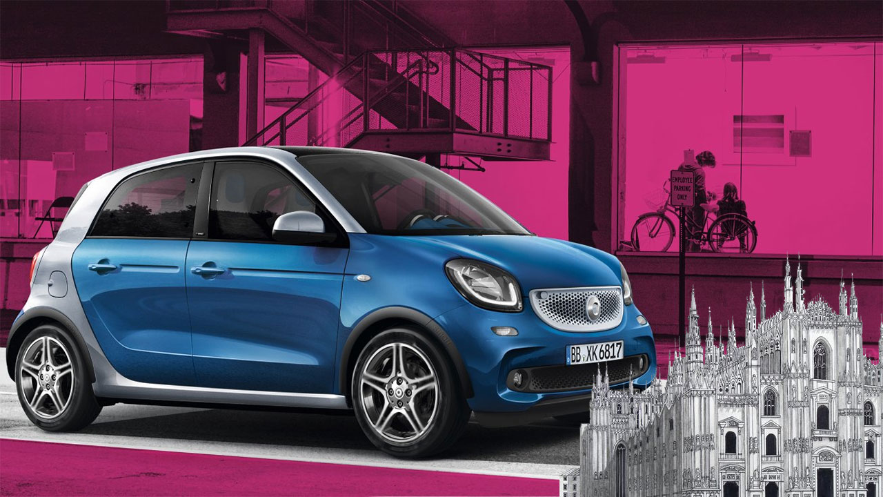 car2go a Milano anche con smart forfour: una prima mondiale