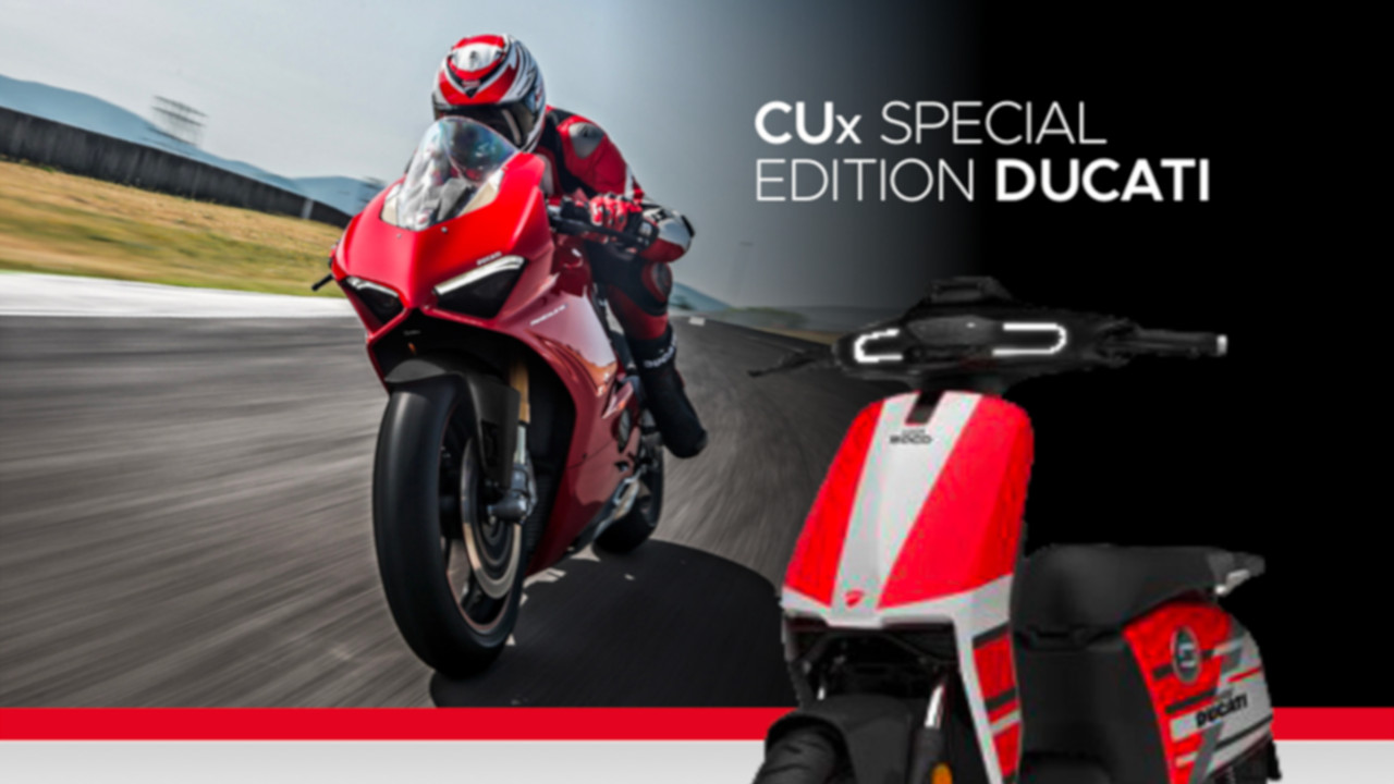 Super Soco partner di Ducati: per l'occasione, uno scooter elettrico CUx con livrea team MotoGP