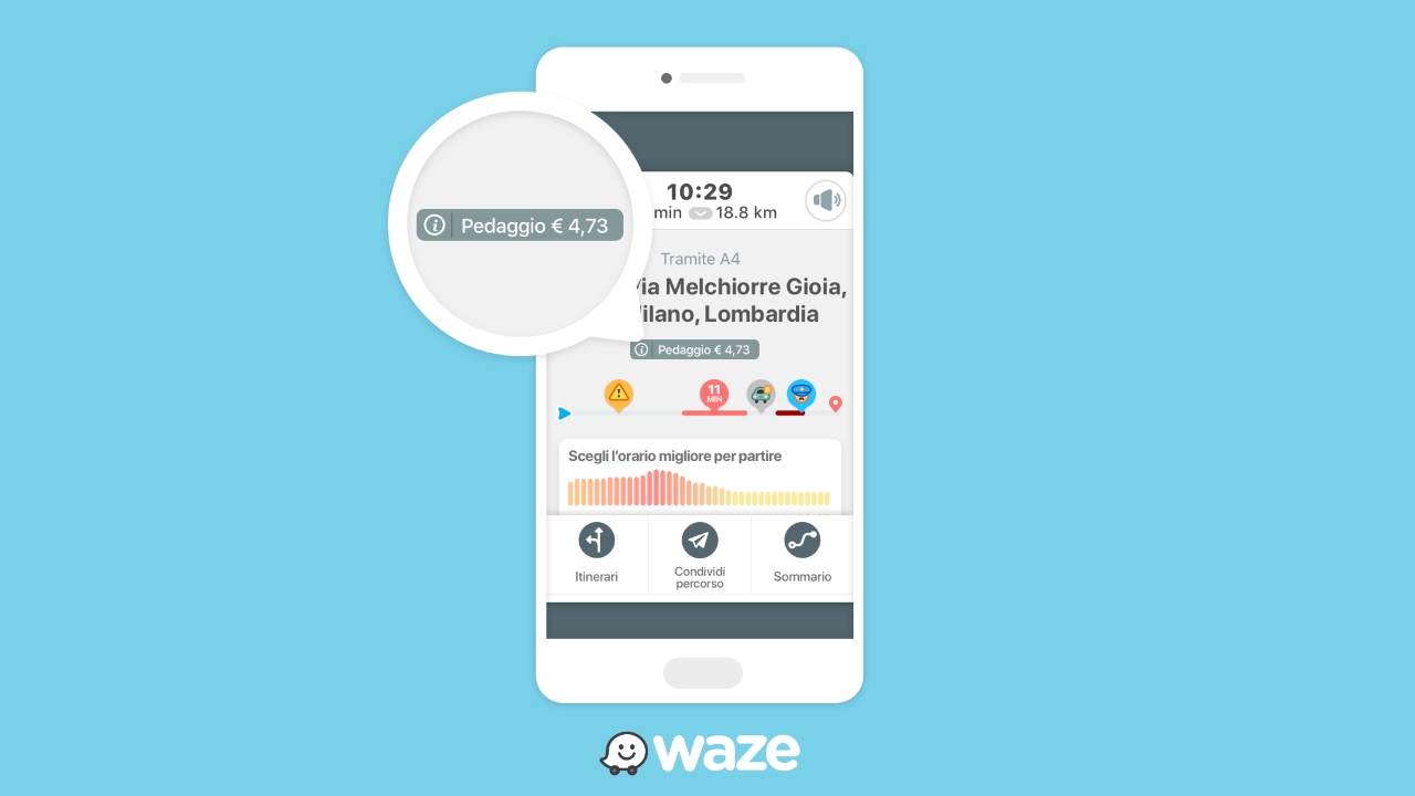 Waze: arriva la funzionalit 'Costo Pedaggio'