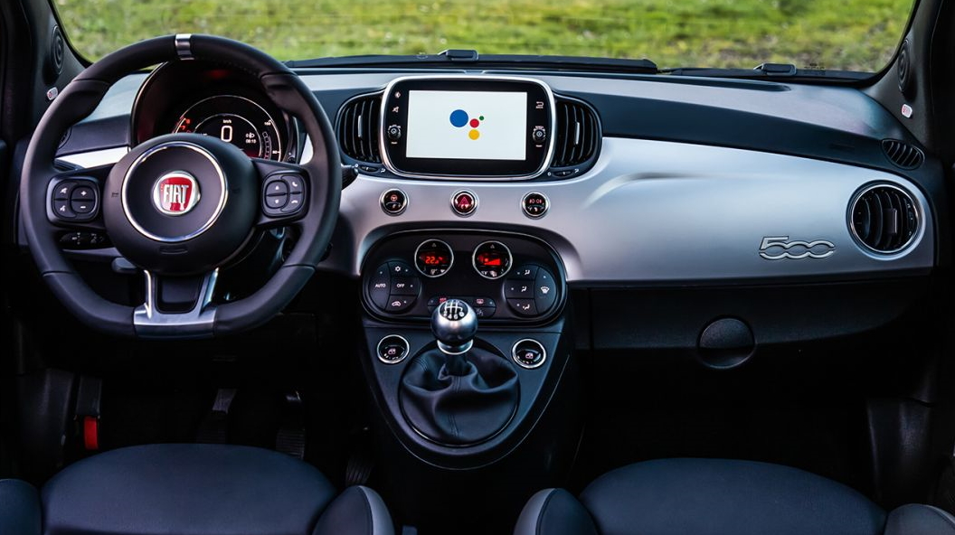 Fiat 500 Hey Google