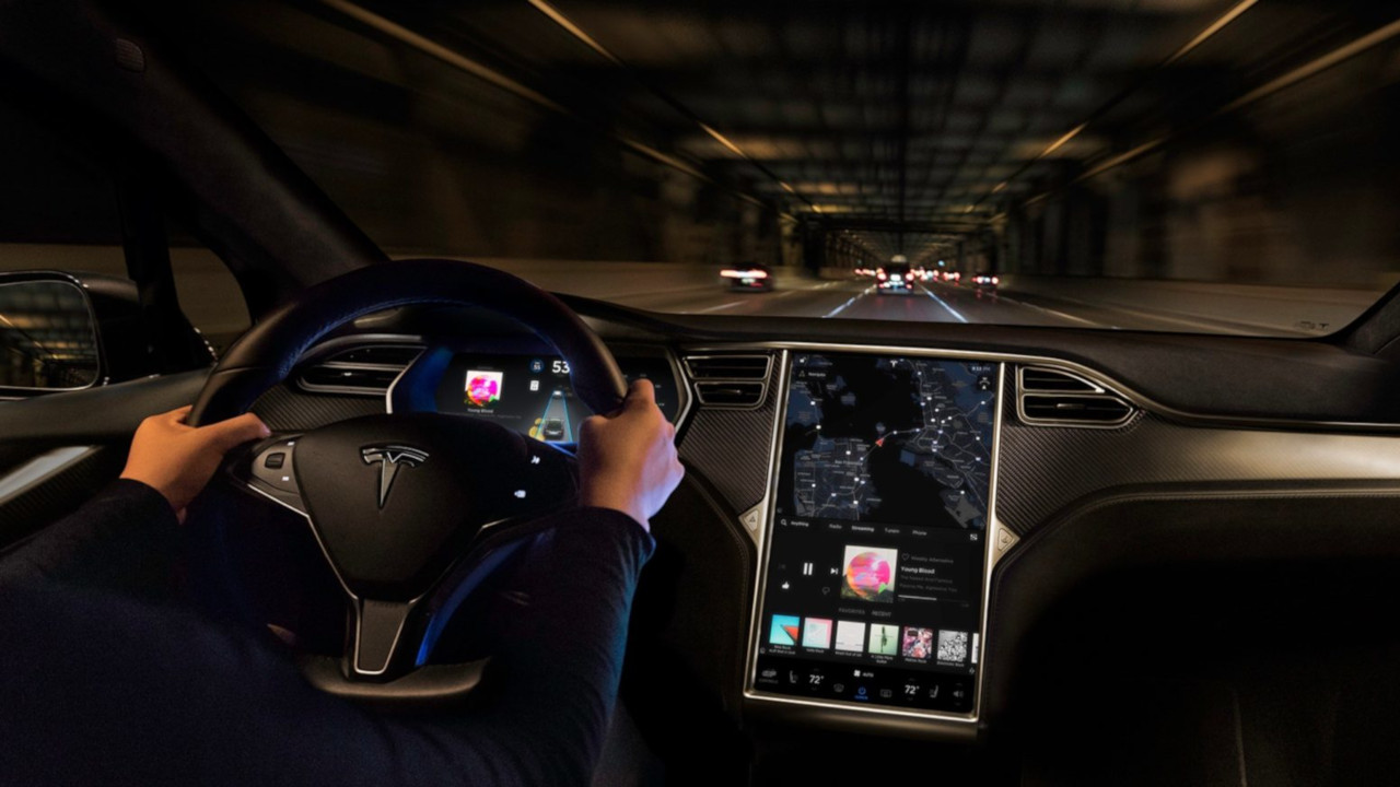 Tesla touch-screen